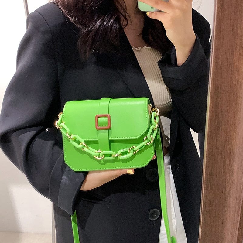 Petit Sac Bandoulière Vert - Vertissime Bougé Vert