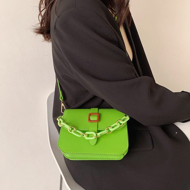 Petit Sac Bandoulière Vert - Vertissime Bougé Vert