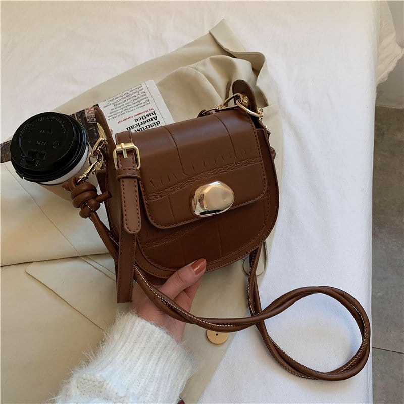 Petit Sac Bandoulière Vintage Femme - CharmRétro Marron