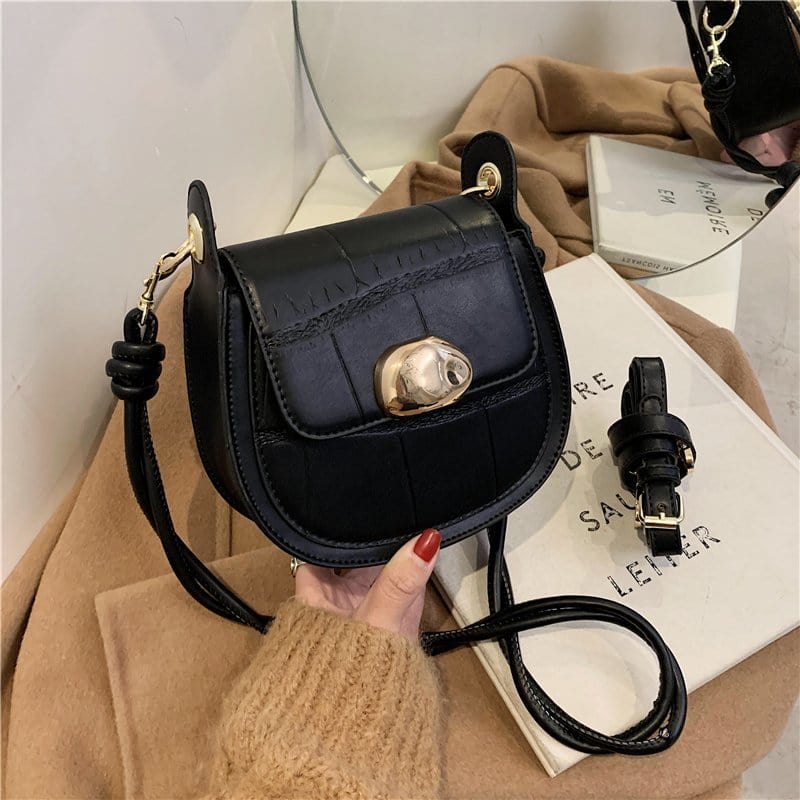 Petit Sac Bandoulière Vintage Femme - CharmRétro Noir