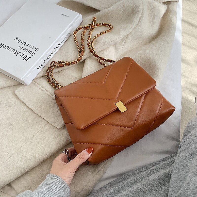 Petit Sac en Bandoulière Femme - Charm'Sac Marron