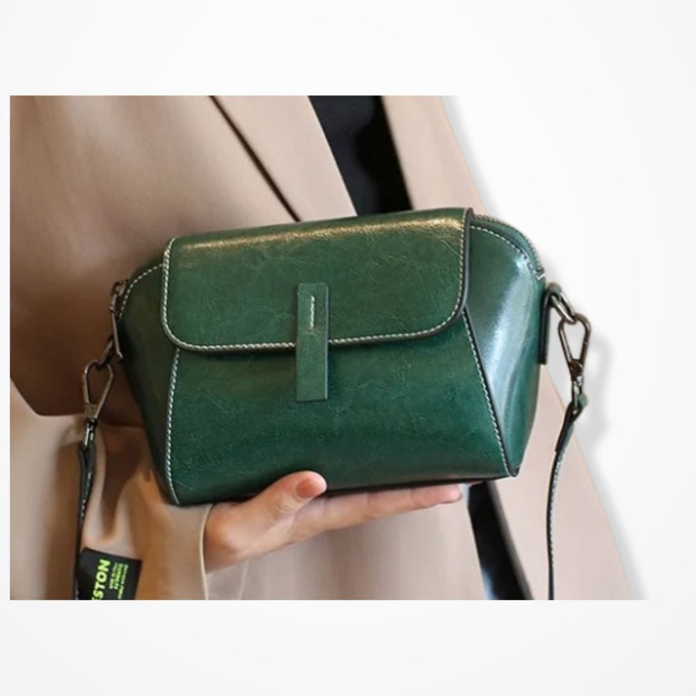 Petite Pochette Bandoulière Cuir Femme  Vert