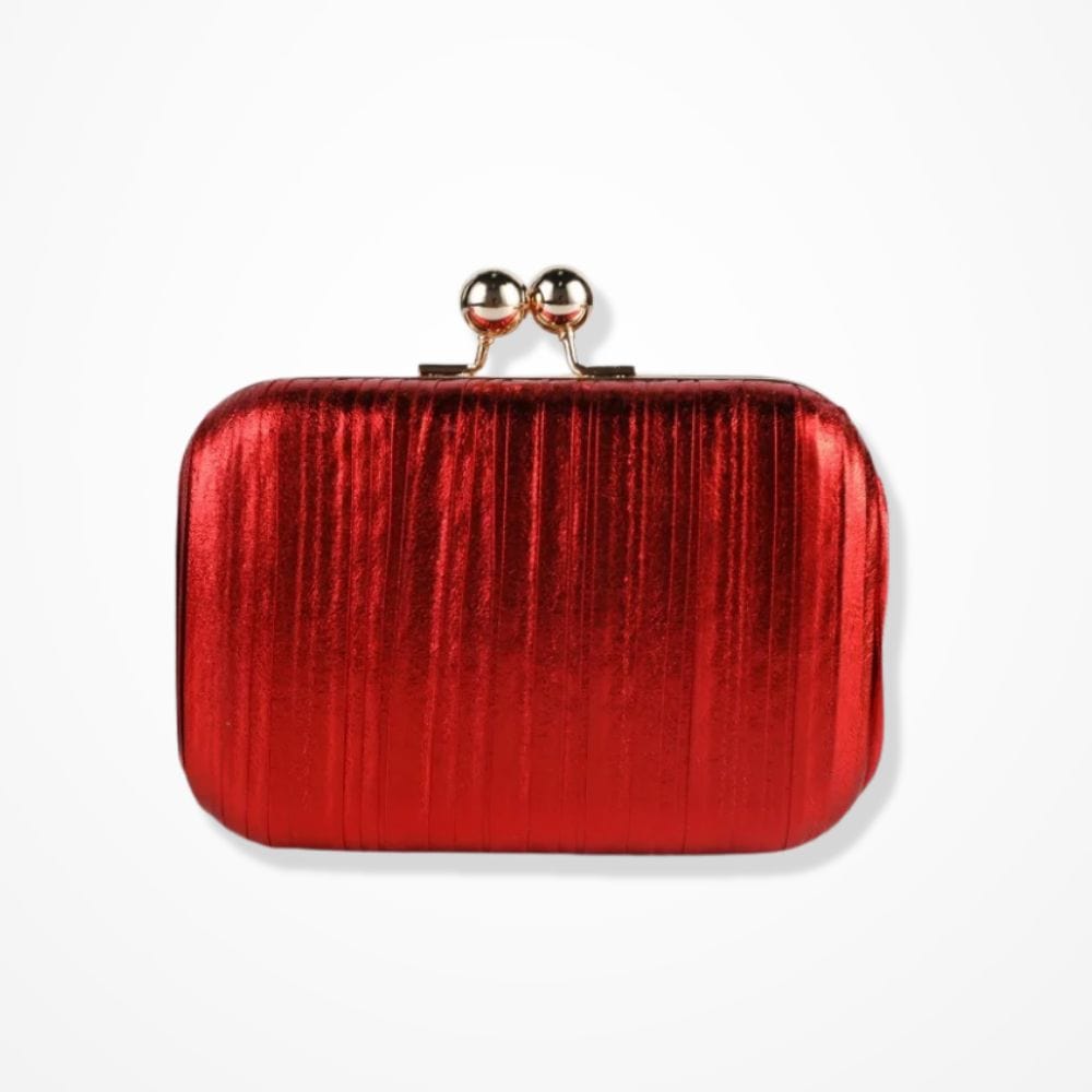 Petite Pochette Dorée  Rouge