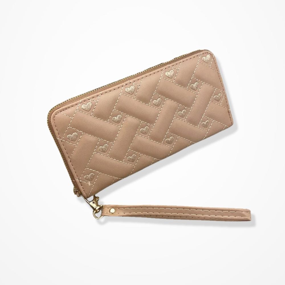 Petite Pochette Portefeuille Beige