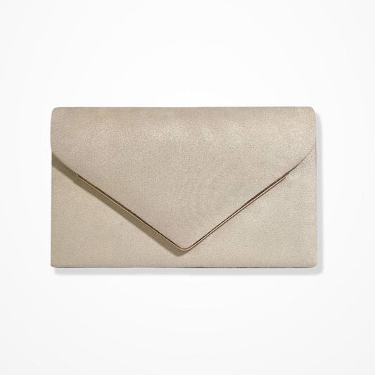 Petite Pochette Velours  Beige