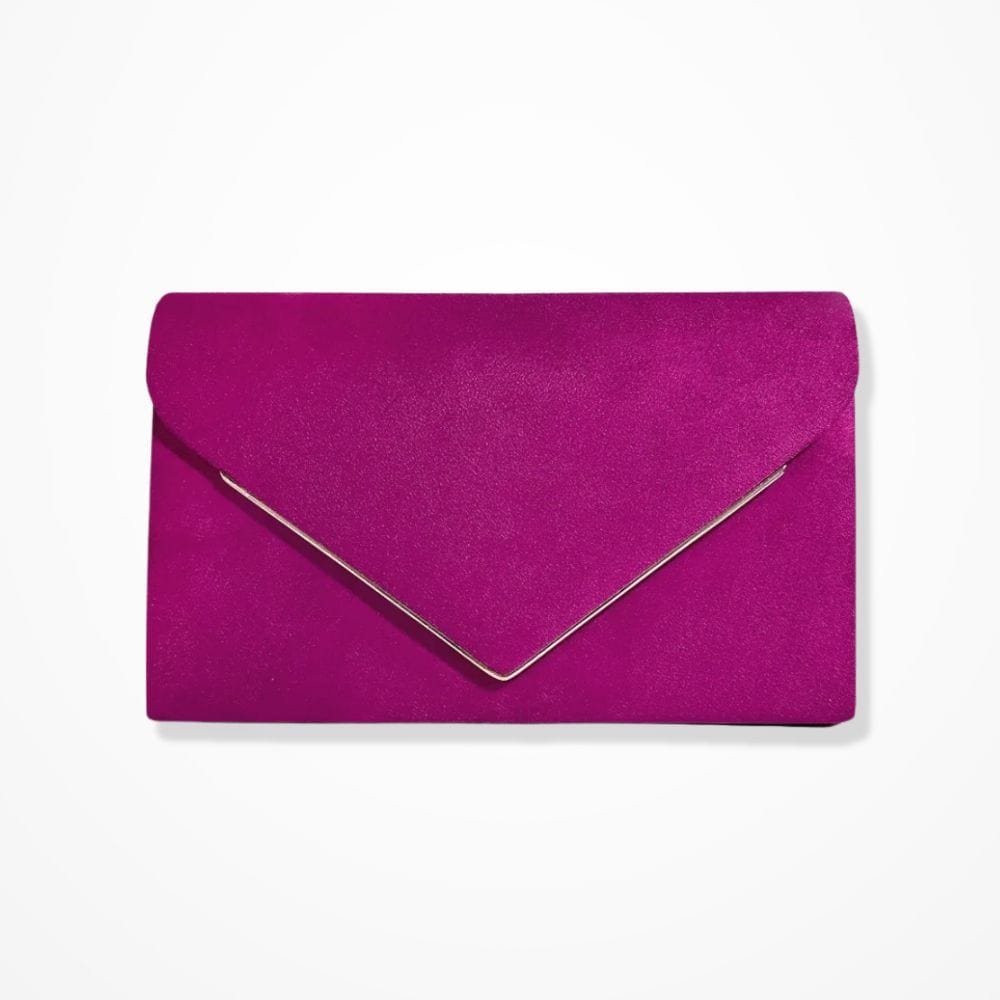 Petite Pochette Velours  Magenta