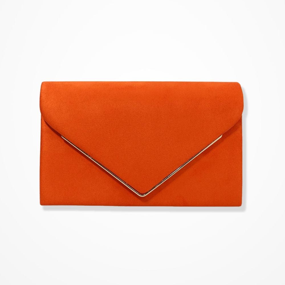 Petite Pochette Velours  Orange