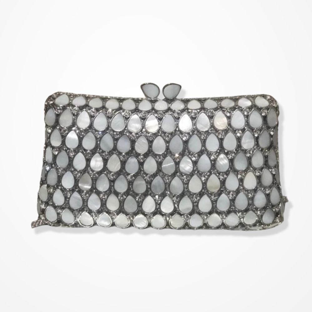 Pochette Argentée Femme  Argent