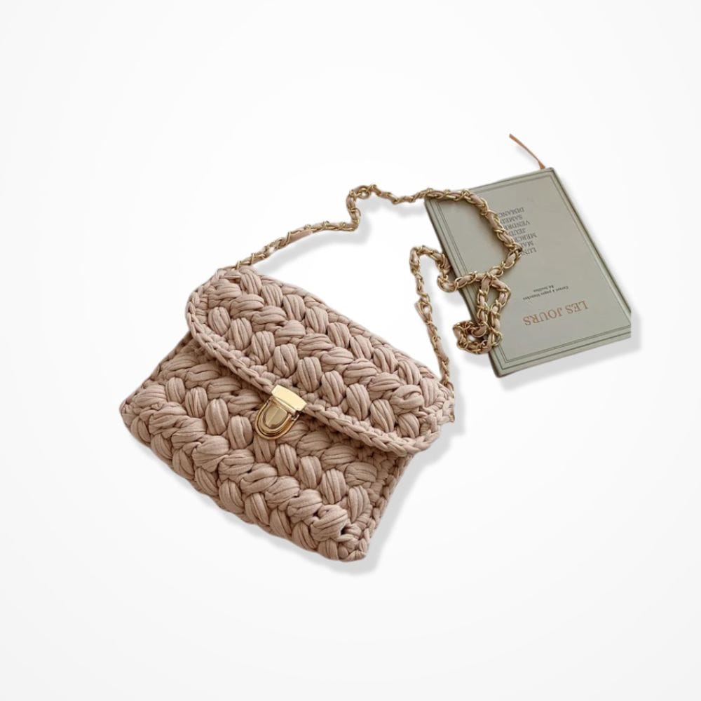 Pochette Au Crochet  beige