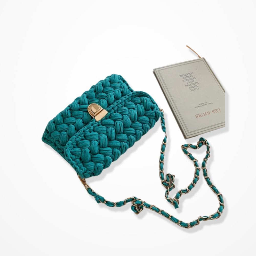 Pochette Au Crochet  Vert