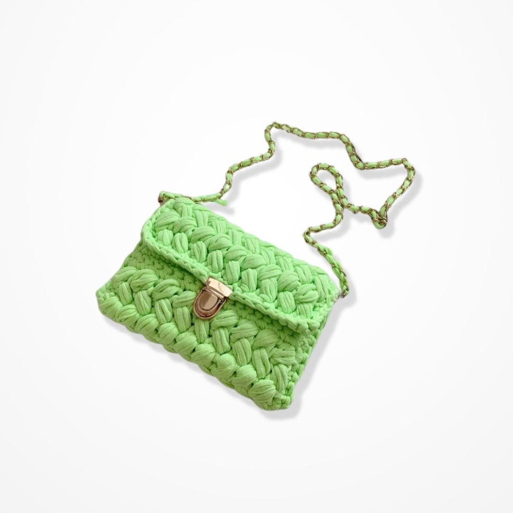 Pochette Au Crochet  Vert fluo