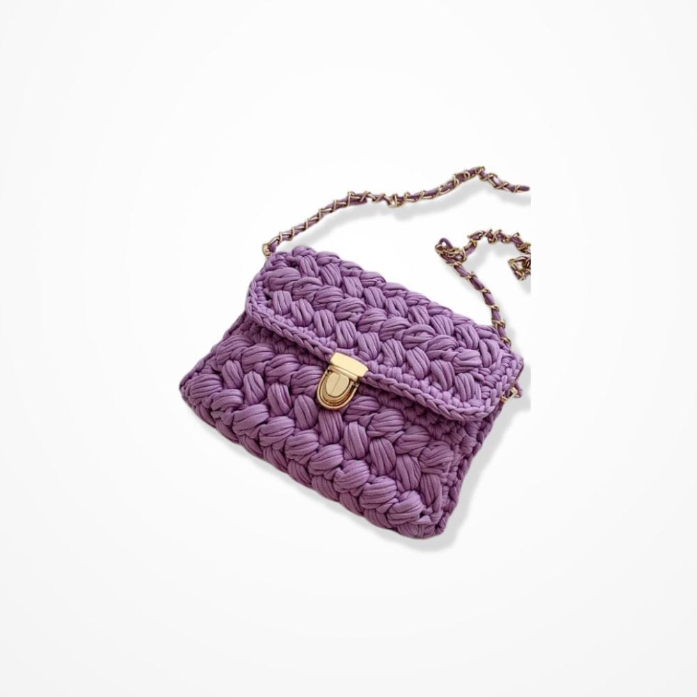 Pochette Au Crochet  Violet