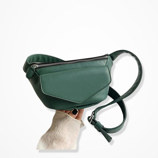 Pochette Banane en Cuir  Vert