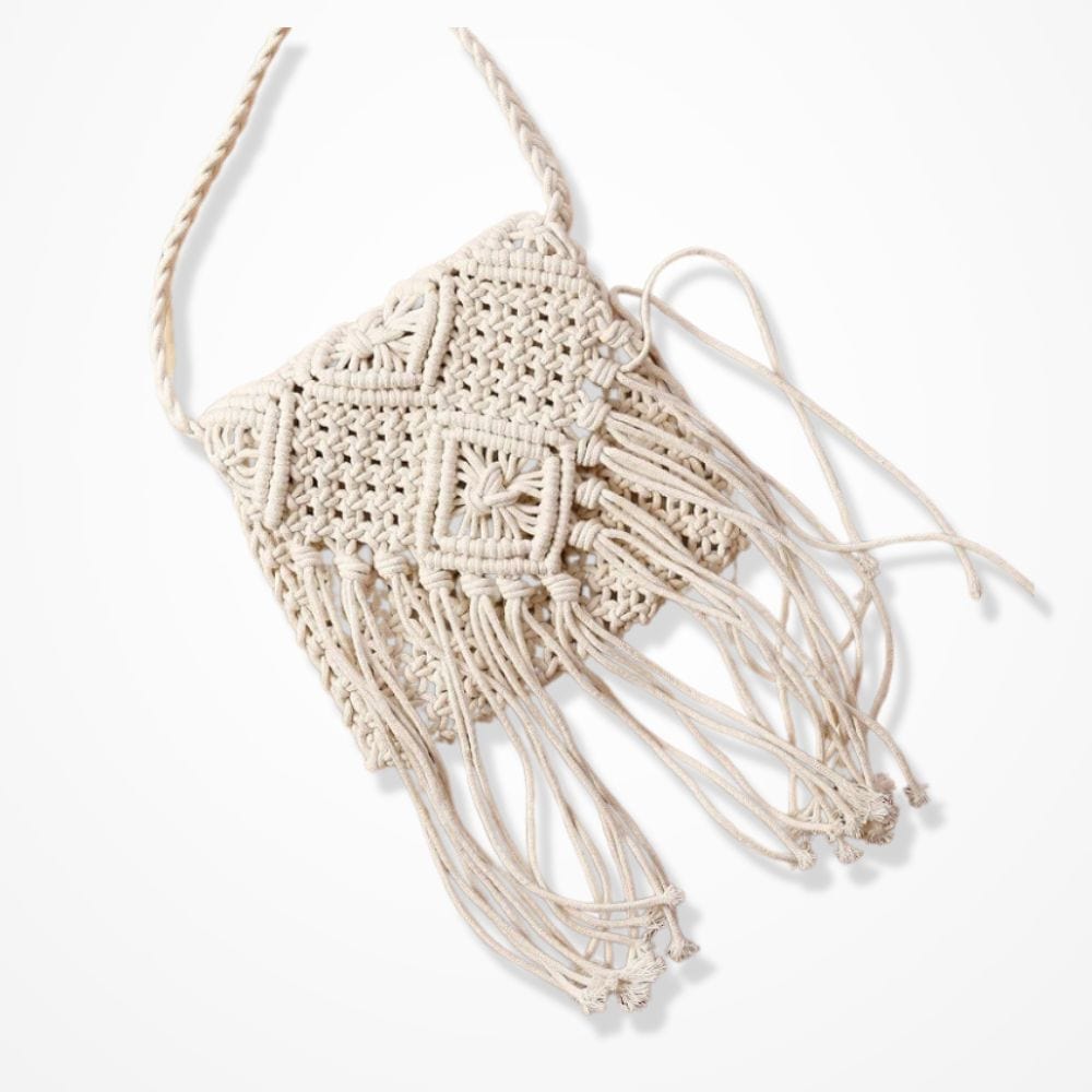 Pochette Bandoulière Crochet  Blanc