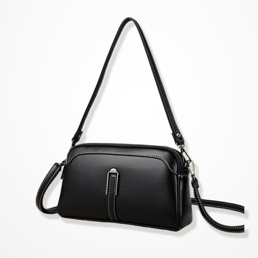 Pochette Bandoulière Cuir Femme  Noir