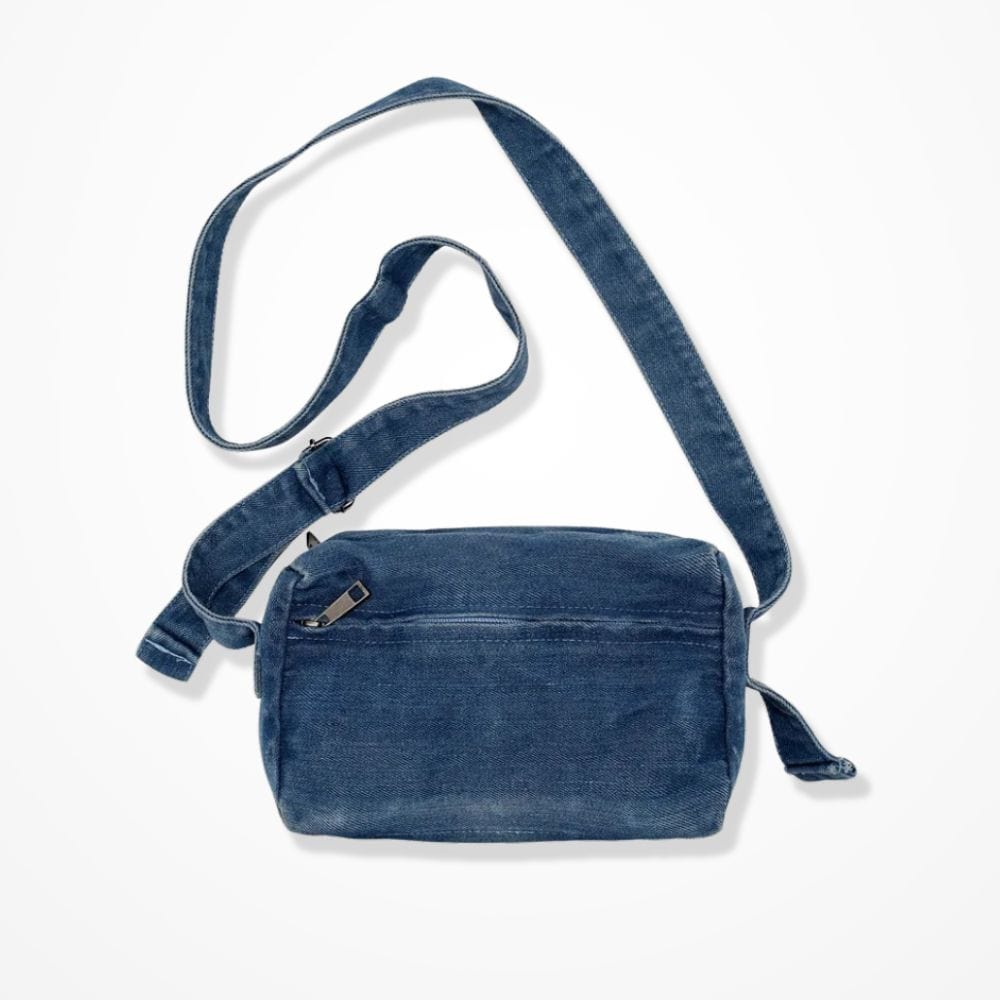 Pochette Bandoulière Façon Jean  Bleu