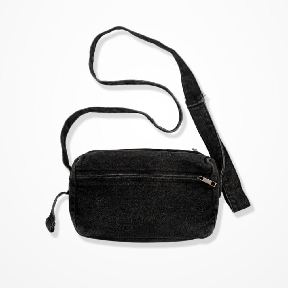 Pochette Bandoulière Façon Jean  Noir