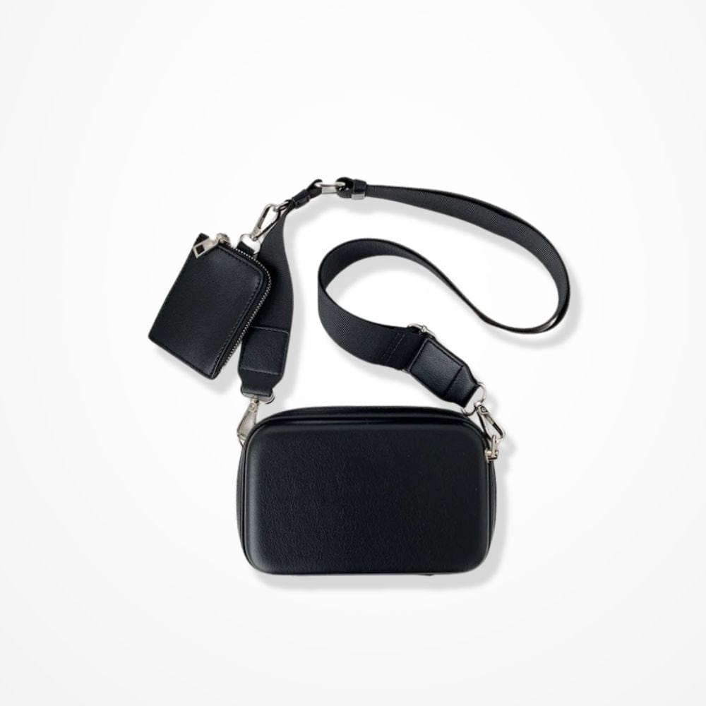 Pochette Bandoulière Femme Cuir  Noir