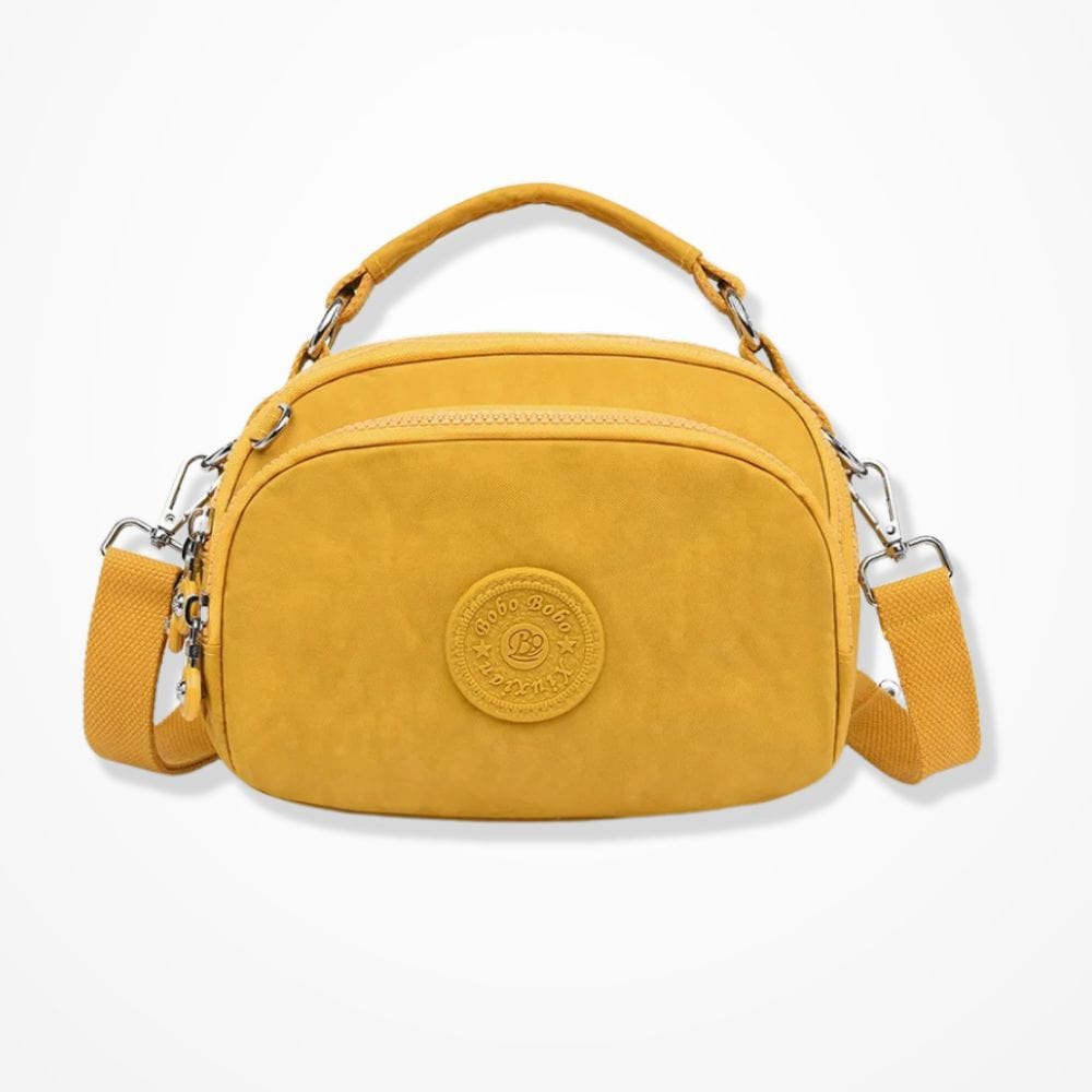 Pochette Bandoulière Tissu Femme  Jaune