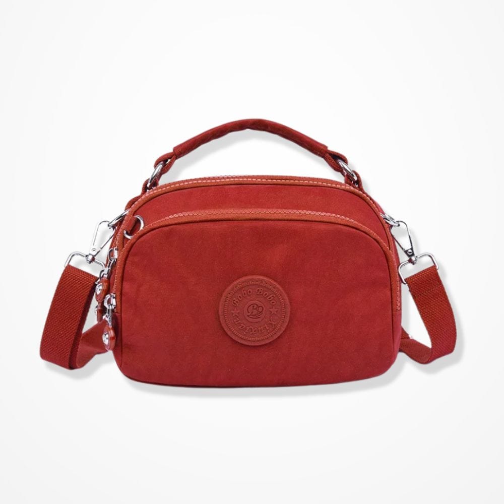 Pochette Bandoulière Tissu Femme  Rouge