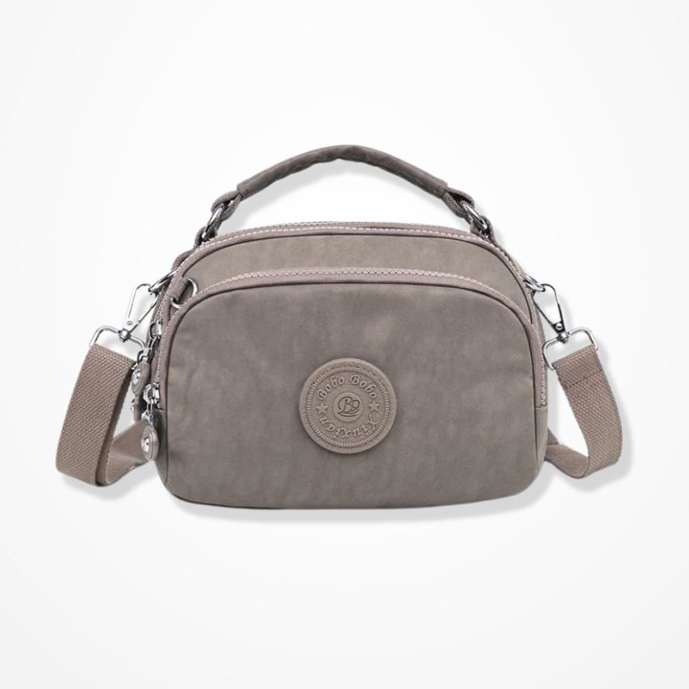 Pochette Bandoulière Tissu Femme  Taupe