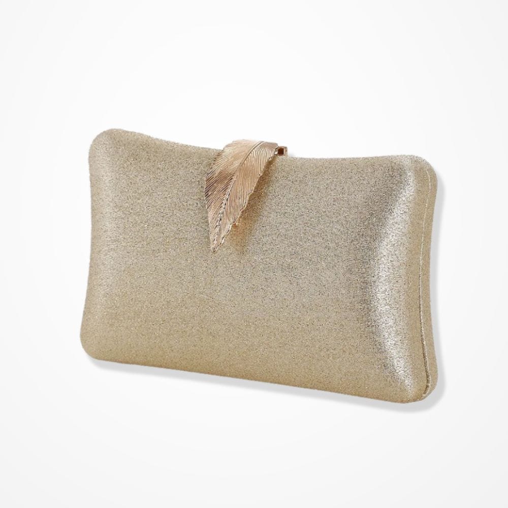 Pochette Blanche Femme  Or