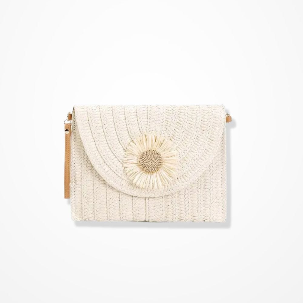 Pochette Blanche Paille 