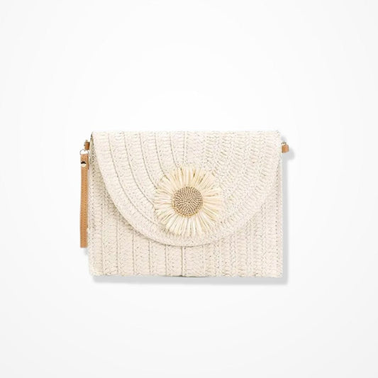 Pochette Blanche Paille 