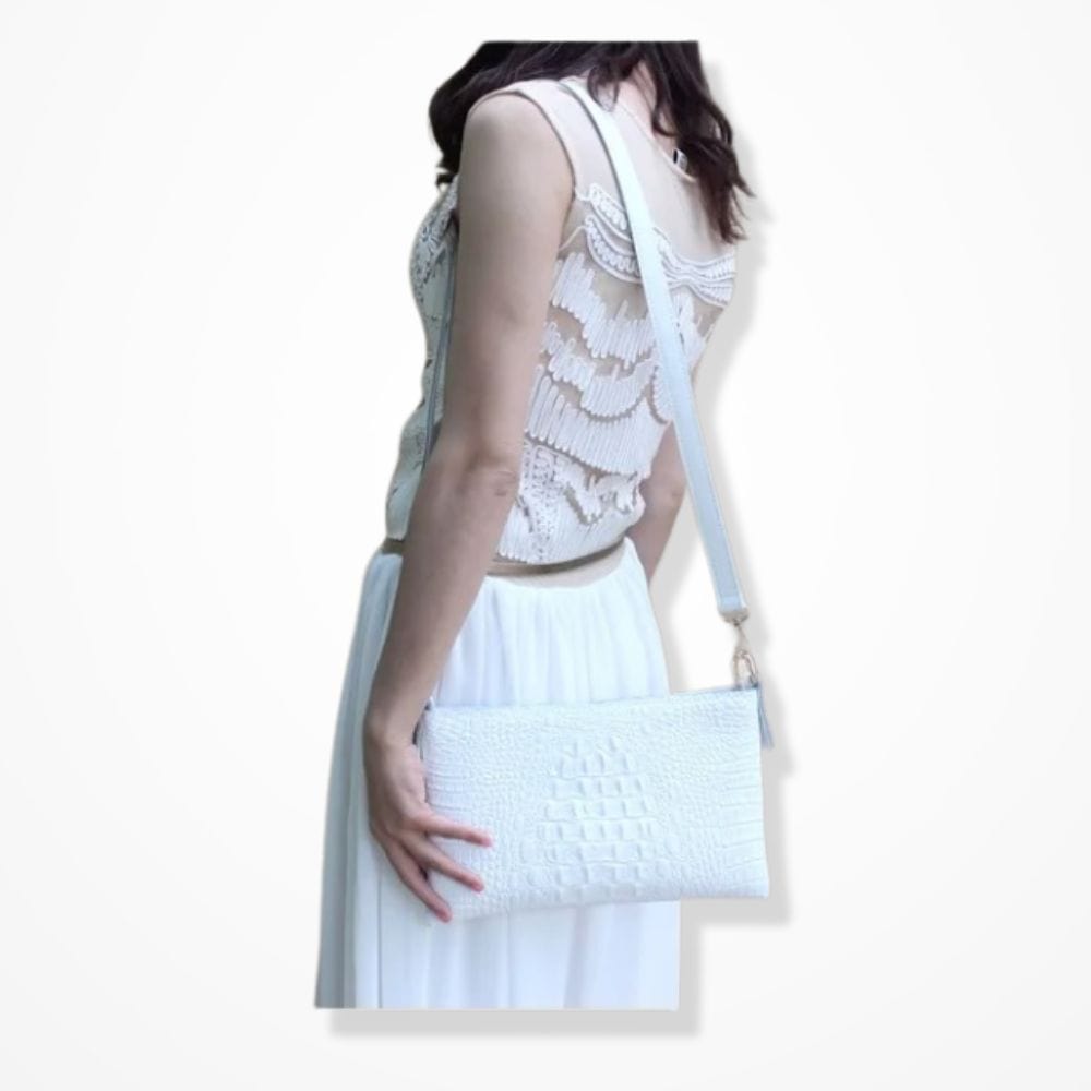 Pochette Cuir Blanche 