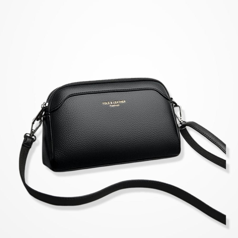 Pochette Cuir Femme Bandoulière Noir