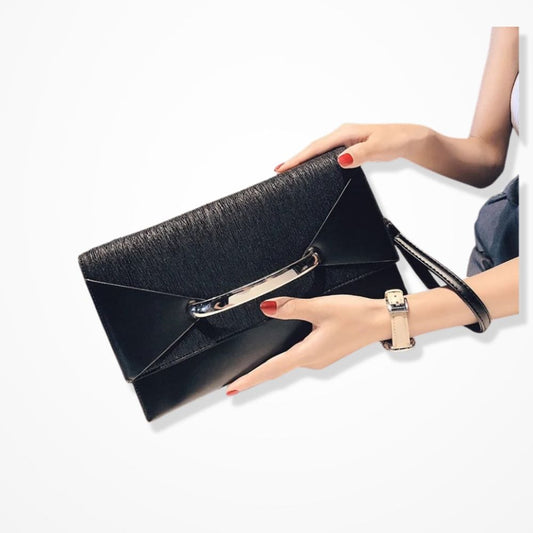 Pochette Cuir Femme Créateur  Noir