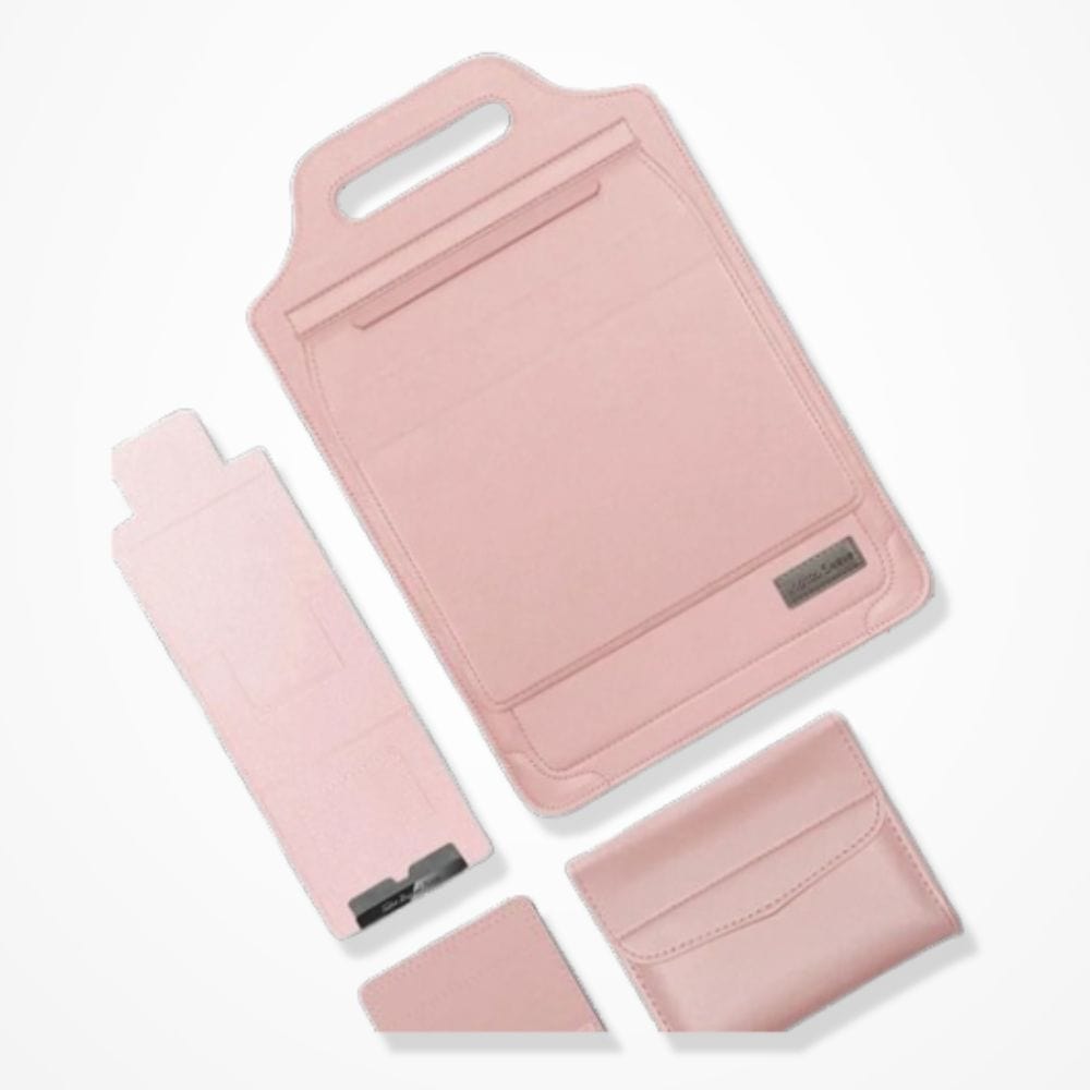 Pochette Cuir MacBook  Rose / 11-12 pouces