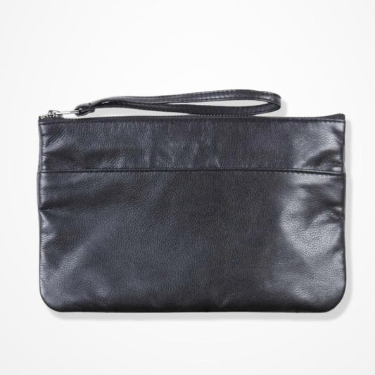 Pochette Cuir Noir Homme 