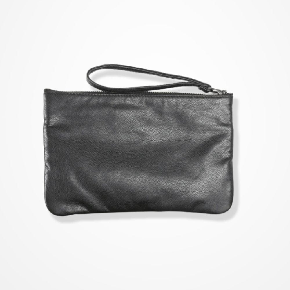 Pochette Cuir Noir Homme 