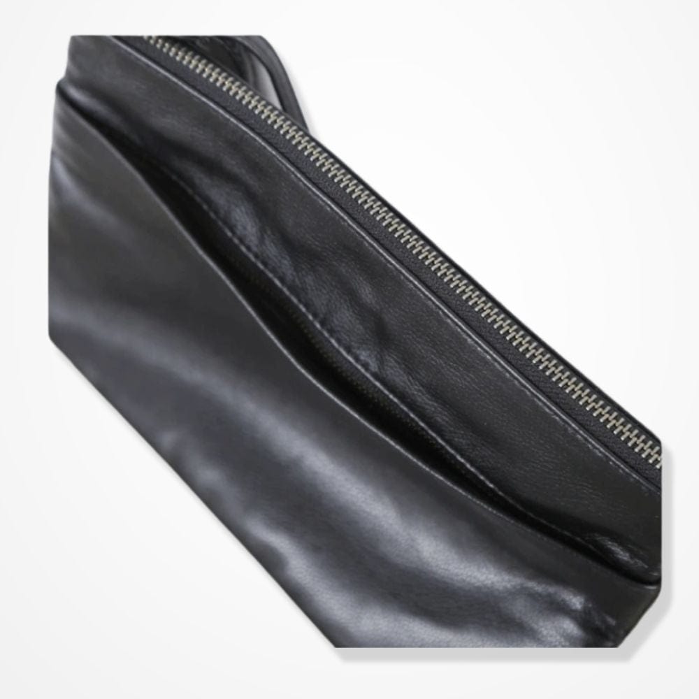 Pochette Cuir Noir Homme 