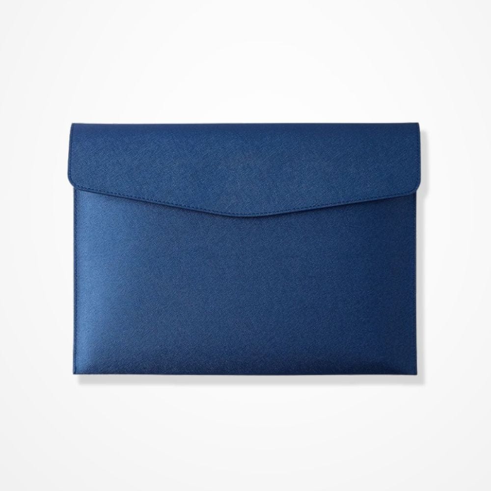 Pochette Cuir Ordinateur  Bleu foncé