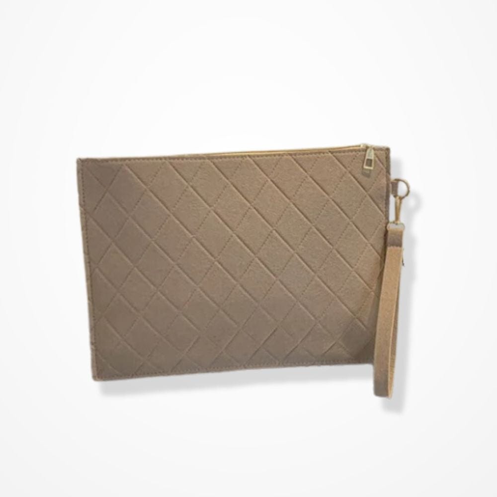 Pochette De Soirée En Feutre Femme  Beige