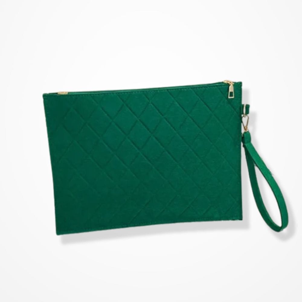 Pochette De Soirée En Feutre Femme  Vert