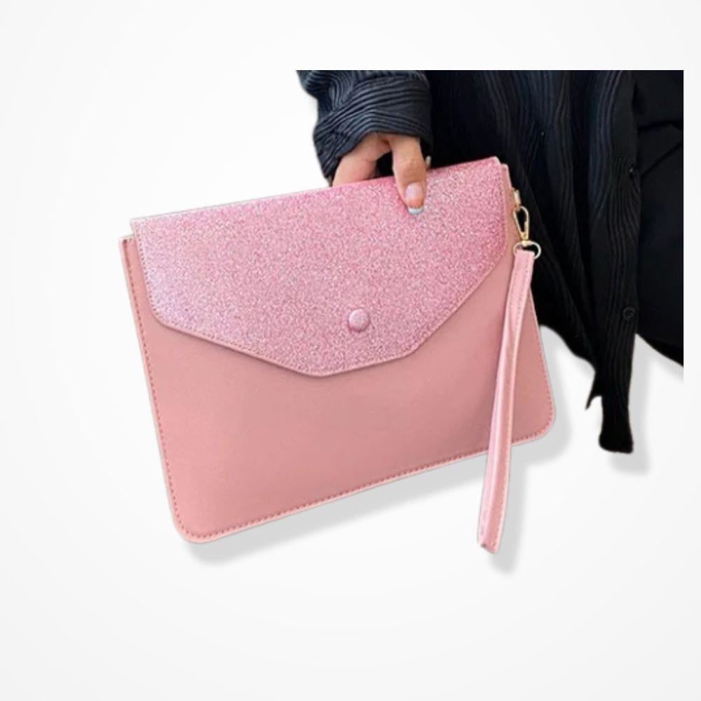 Pochette Dorée Femme  Rose