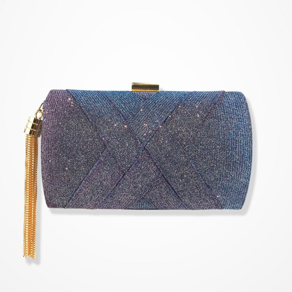 Pochette Femme Dorée  Violet