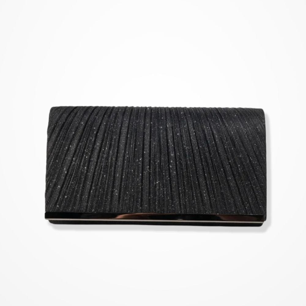 Pochette Femme Mariage Dorée  Noir