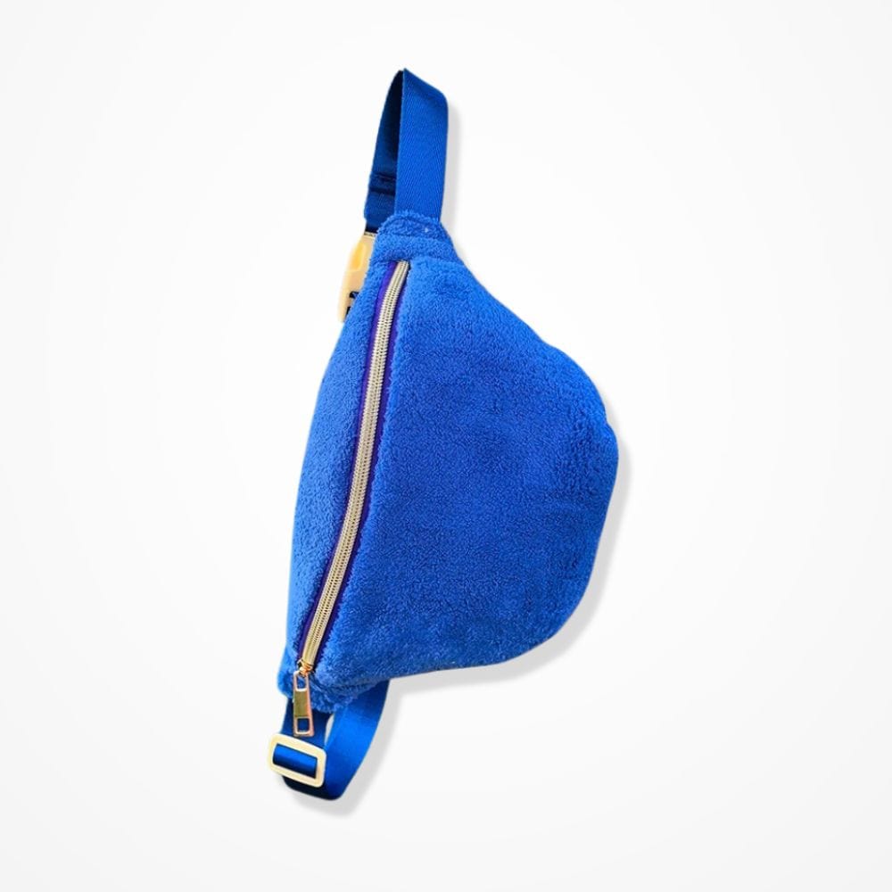 Pochette Femme Velours  Bleu