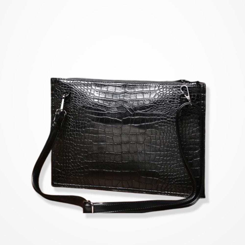 Pochette Homme Cuir Noir 