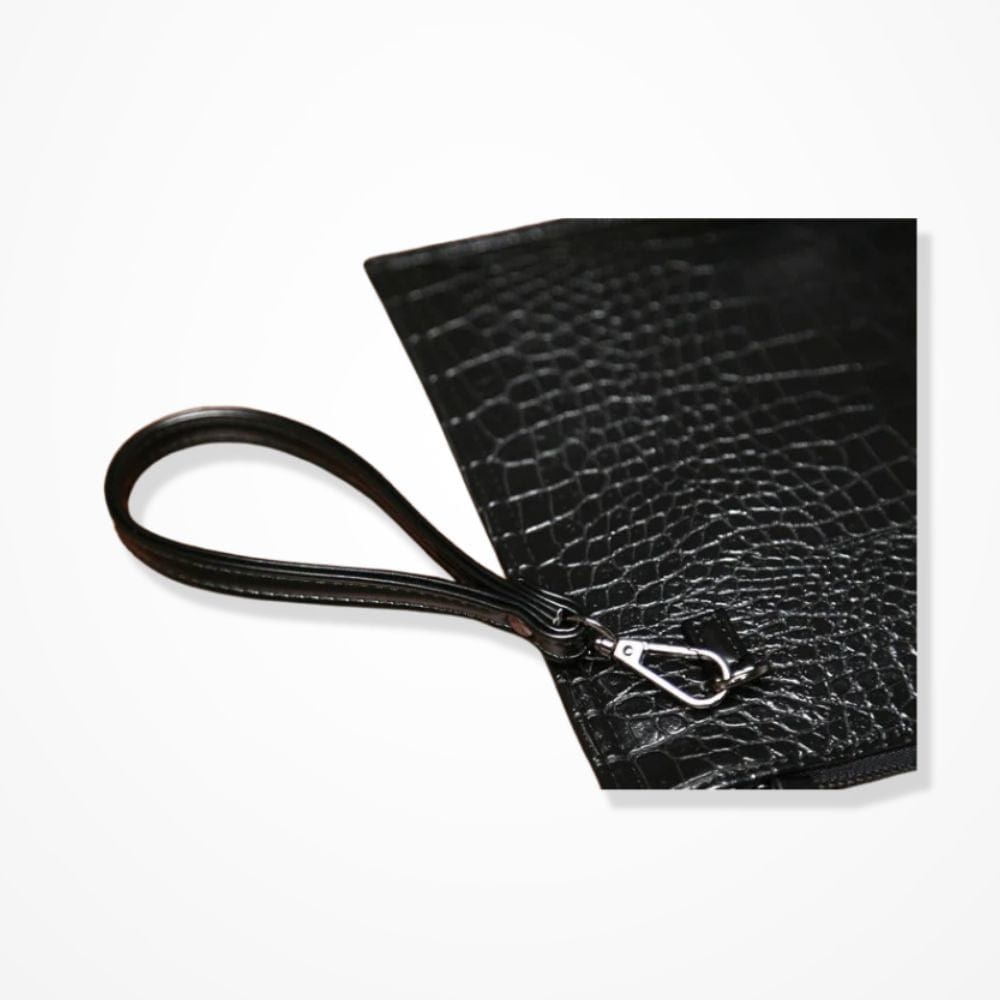 Pochette Homme Cuir Noir 