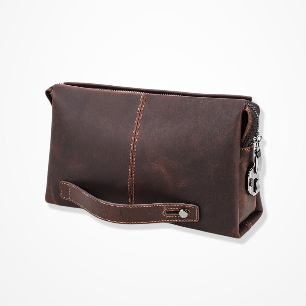 Pochette Main Homme Luxe Marron