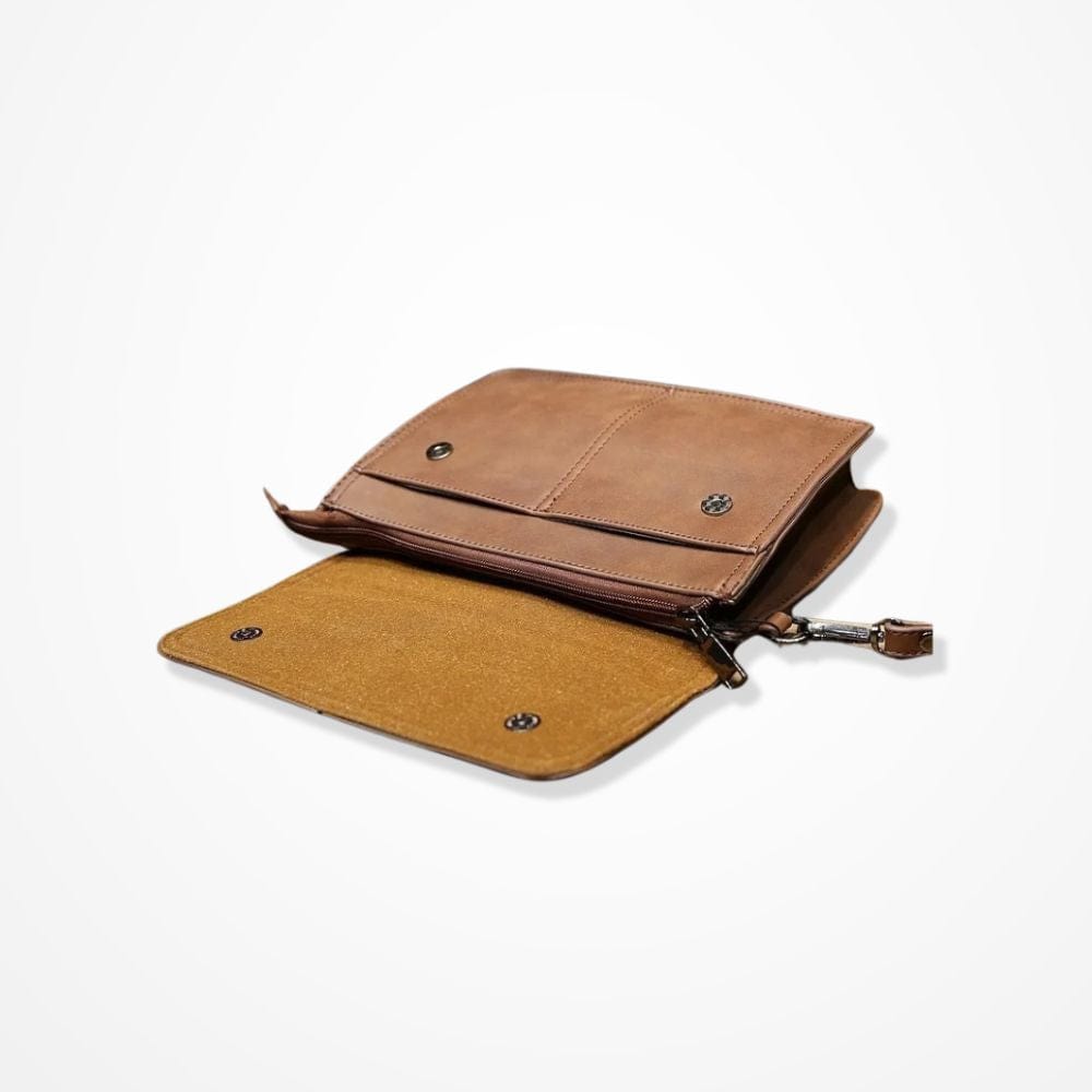 Pochette Main Homme Marron 