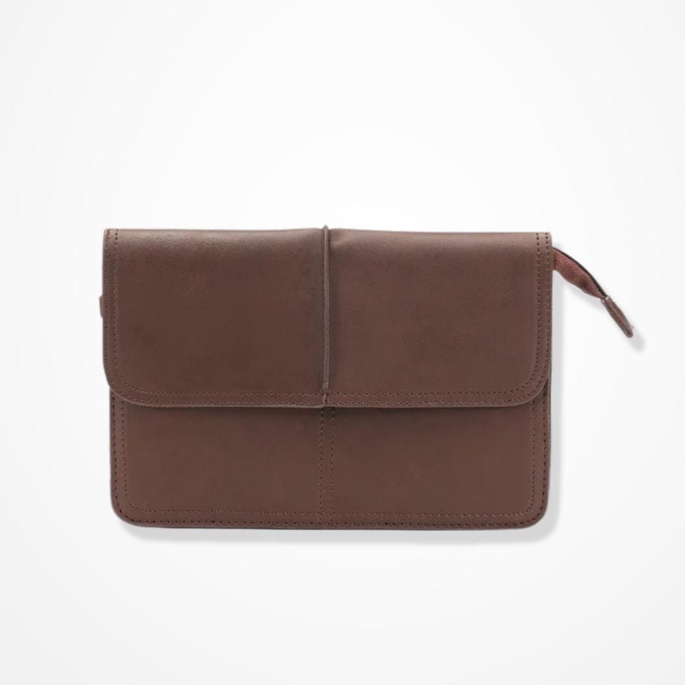 Pochette Main Homme Marron 