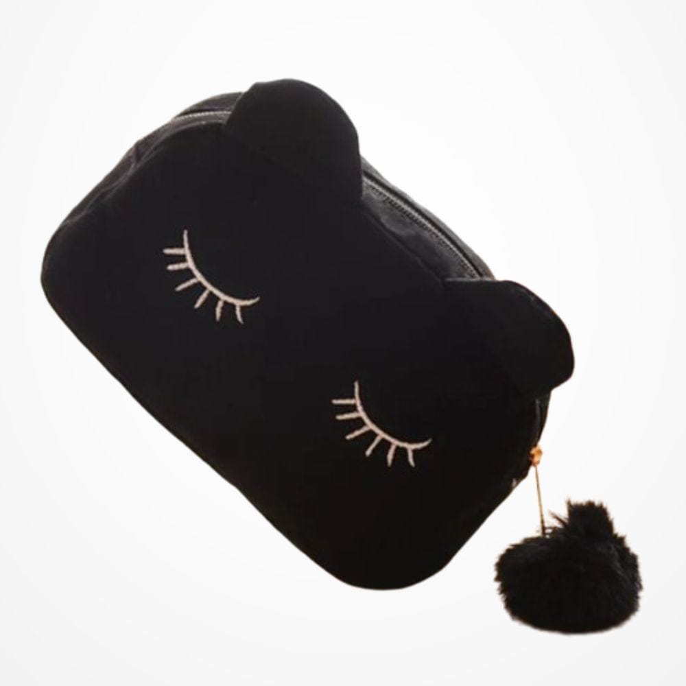 Pochette Maquillage Chat  Noir