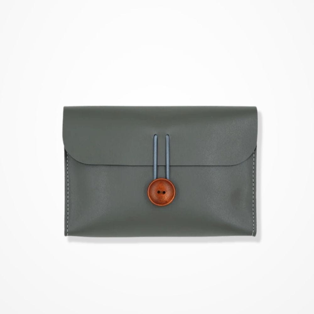 Pochette Maquillage Cuir  Gris anthracite