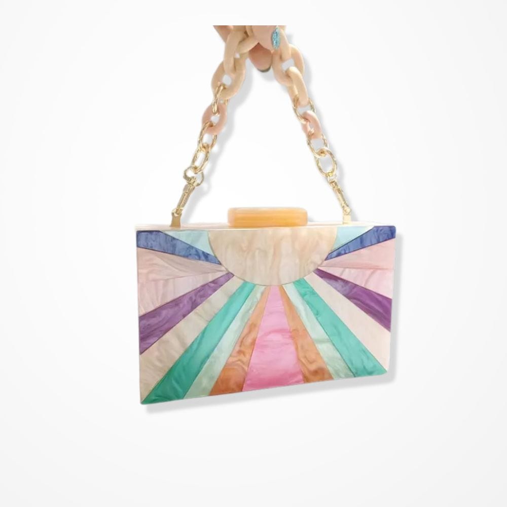 Pochette Mariage Arc En Ciel  Champagne